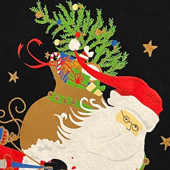 SOLD!!! XL 16/18 Santa Claus Sparkles BELIEVE Toy Sack Christmas Tree - Picture 11 of 14